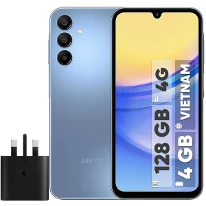 گوشی سامسونگ Galaxy A15 رجیسترشده دو سیم‌کارت 128 گیگابایت با رم 4 گیگابایت به همراه شارژر سامسونگ - ویتنام
