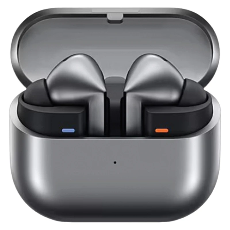 هدفون بلوتوثی سامسونگ مدل Galaxy Buds3 Pro دارای نویز کنسلینگ فعال (ANC)، درگاه شارژ USB Type-C، شارژ بی سیم، با قابلیت اتصال به چند دستگاه، پشتیبانی از فرمان لمسی، پشتیبانی از دستیار صوتی، مقاوم در برابر آب